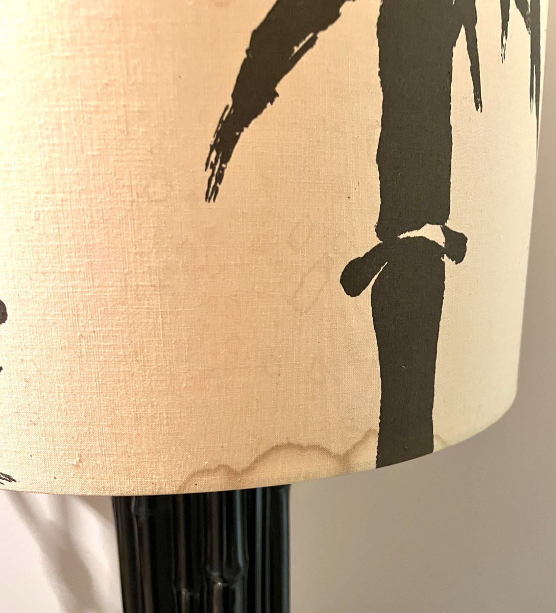 Large Pair Of "bamboo" Lamps From The 1960s-1970s-photo-3