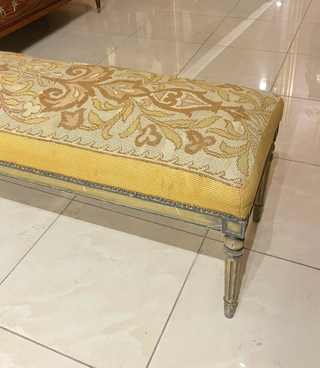 Banquette ou bout de lit de style LXVI-photo-3