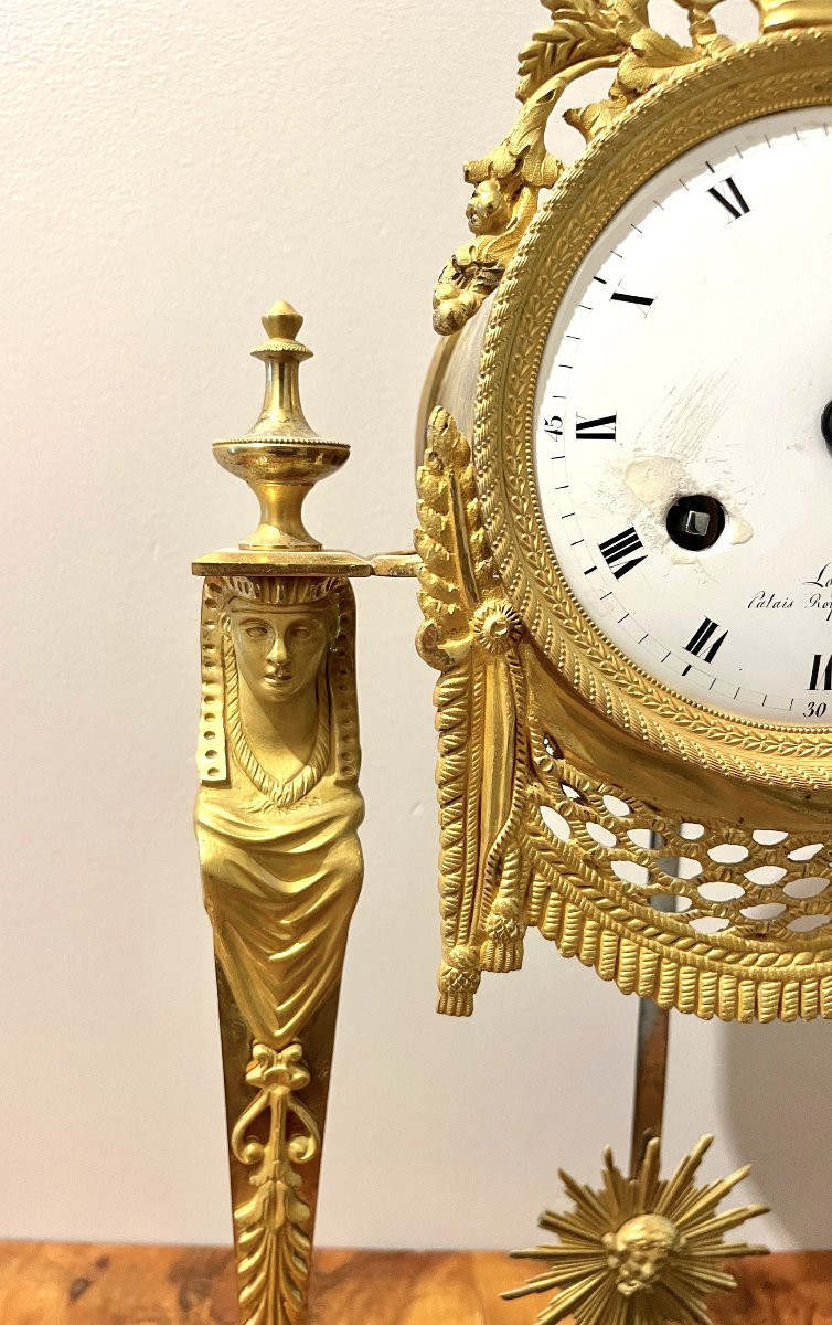 Portico Clock "return From Egypt" Empire Period-photo-1