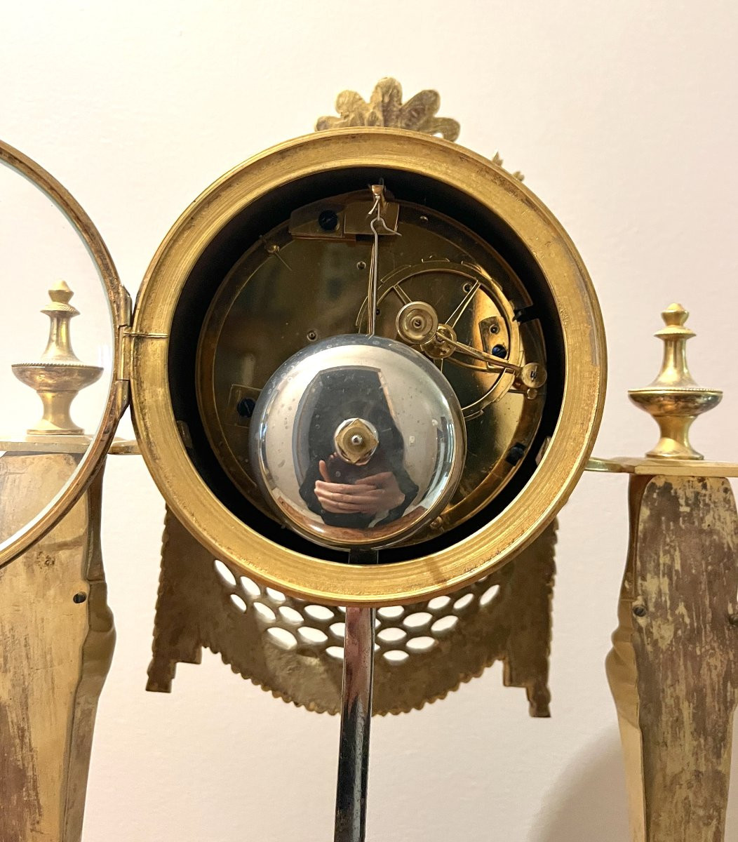 Portico Clock "return From Egypt" Empire Period-photo-6