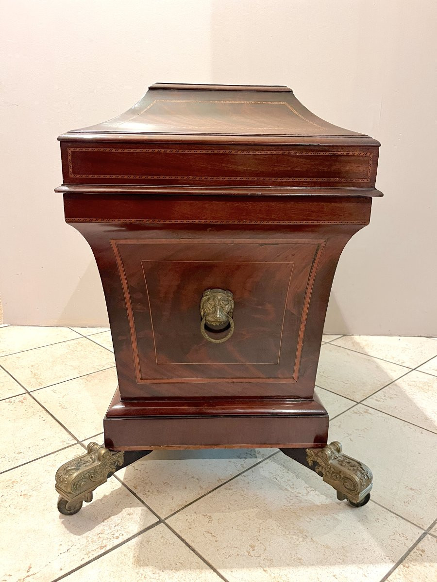 Regency Style 19th Century Bar Chest-photo-4