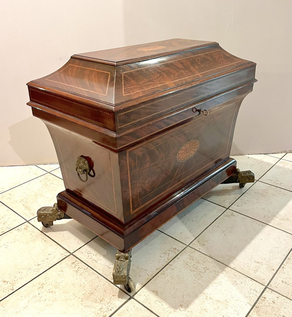 Regency Style 19th Century Bar Chest-photo-5