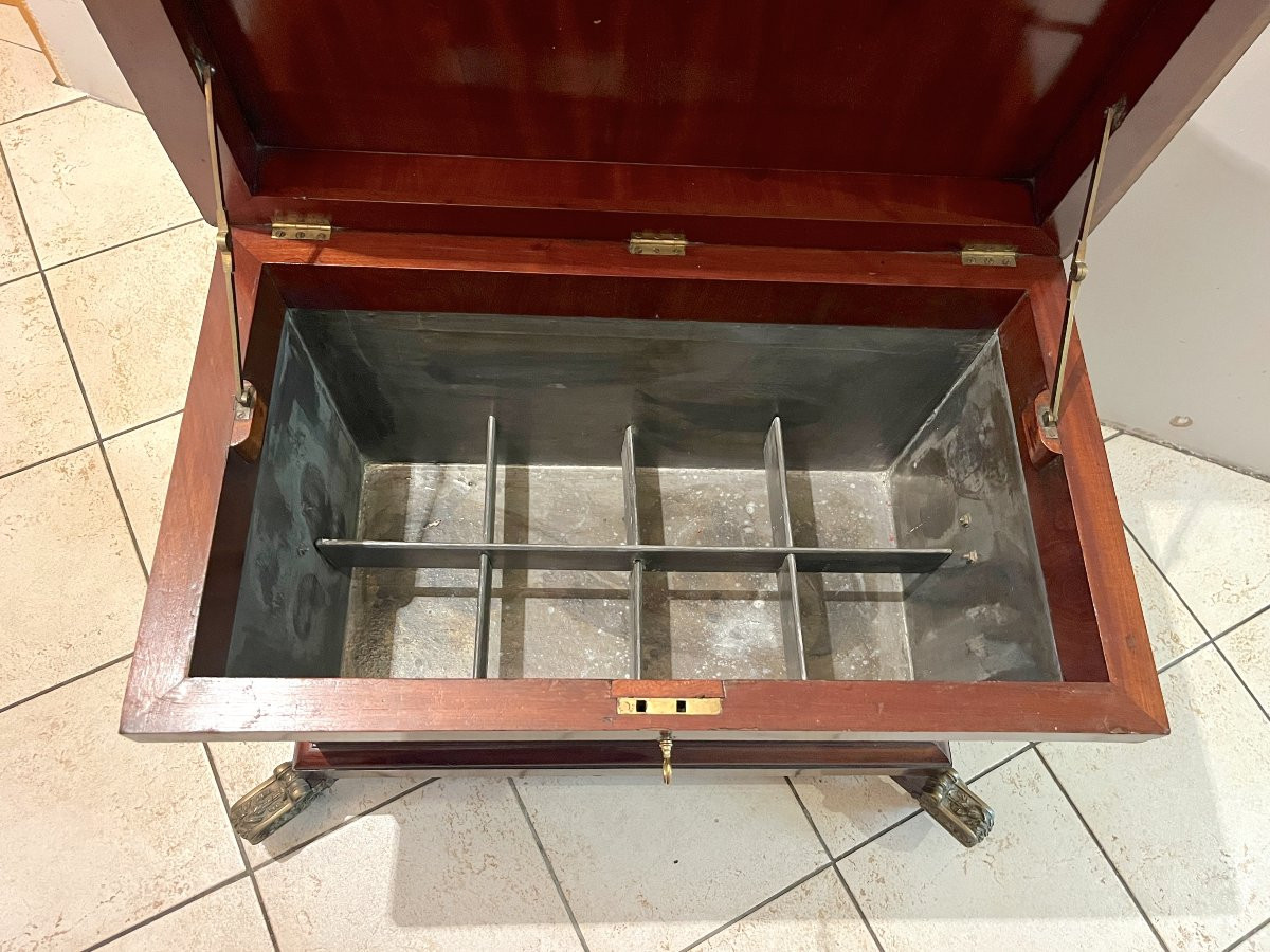 Regency Style 19th Century Bar Chest-photo-8