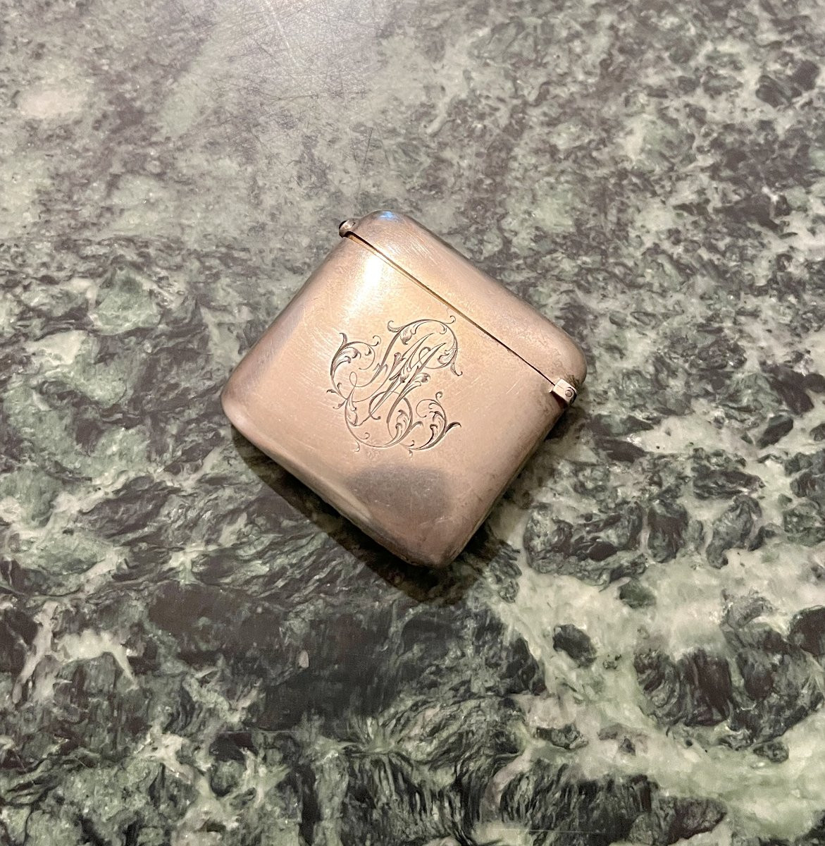 Art Nouveau Silver Matchbox Pyrogen-photo-2