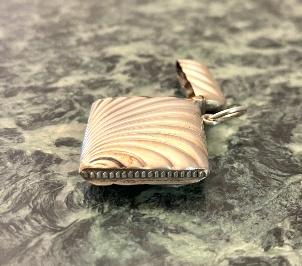 Pyrogène boite allumettes en argent 800 XIXème-photo-2