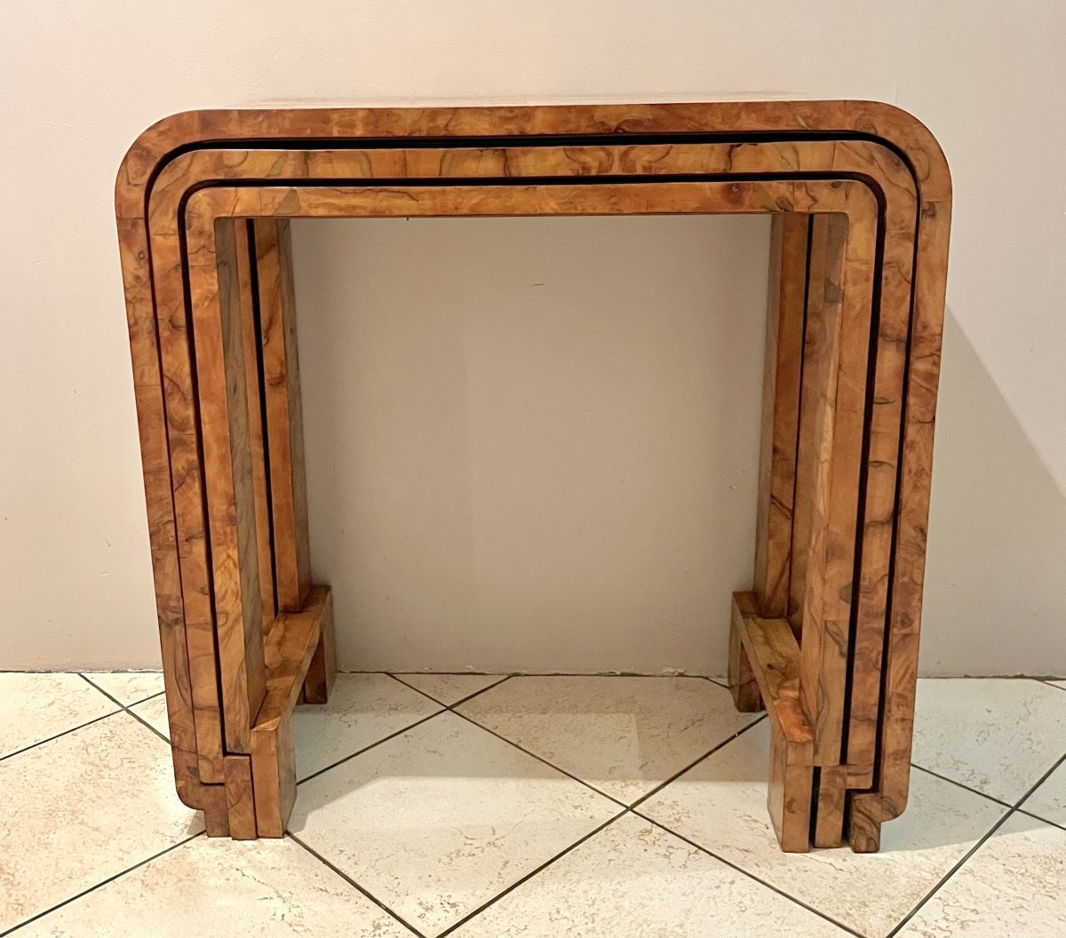 Art Deco Style Nesting Console Table-photo-3