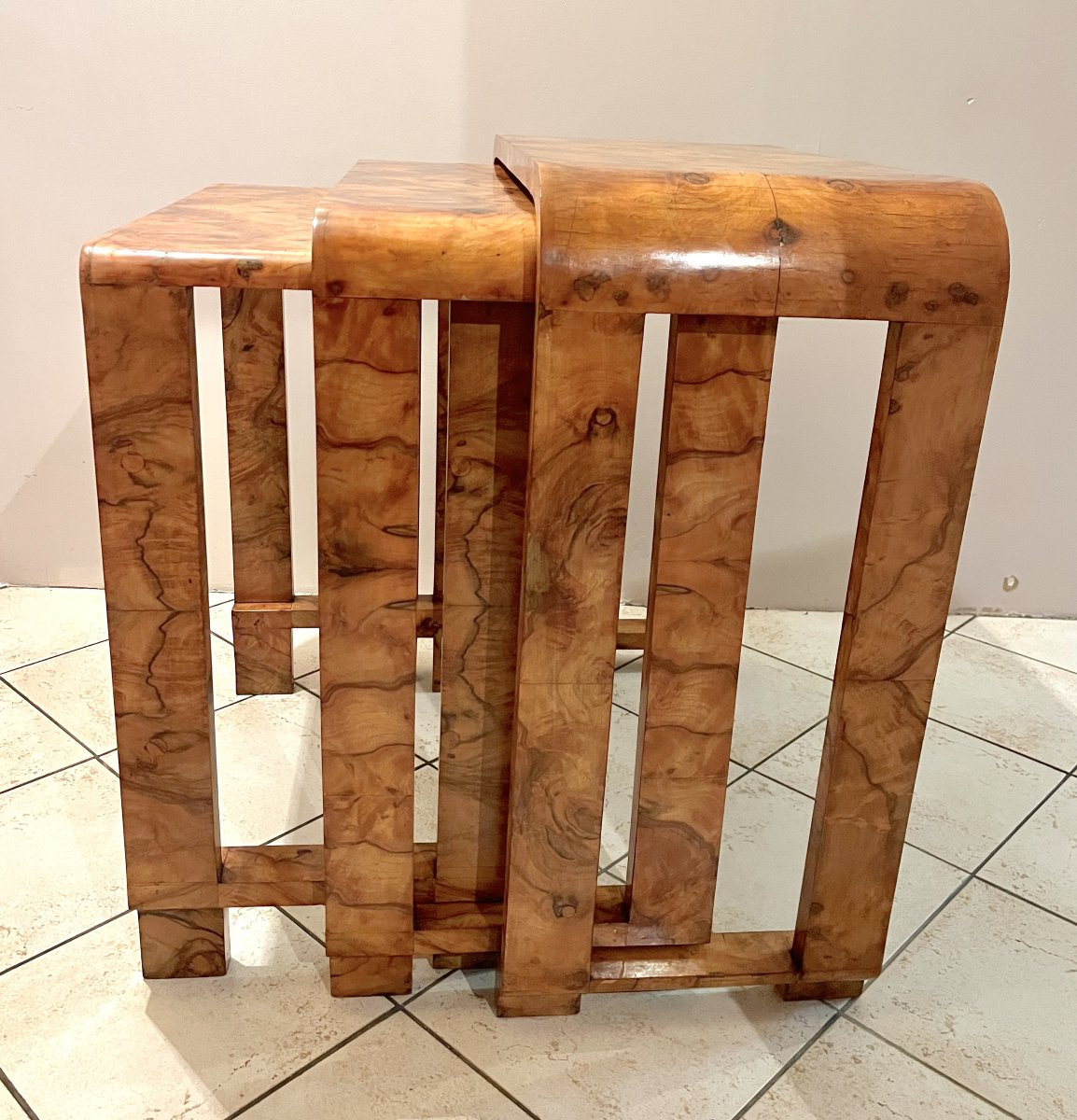 Art Deco Style Nesting Console Table-photo-5