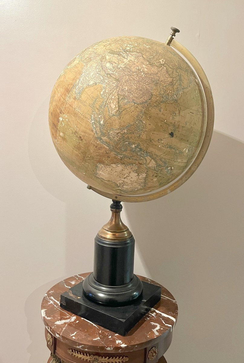 Large Terrestrial Globe By Emile Bertaux-photo-1