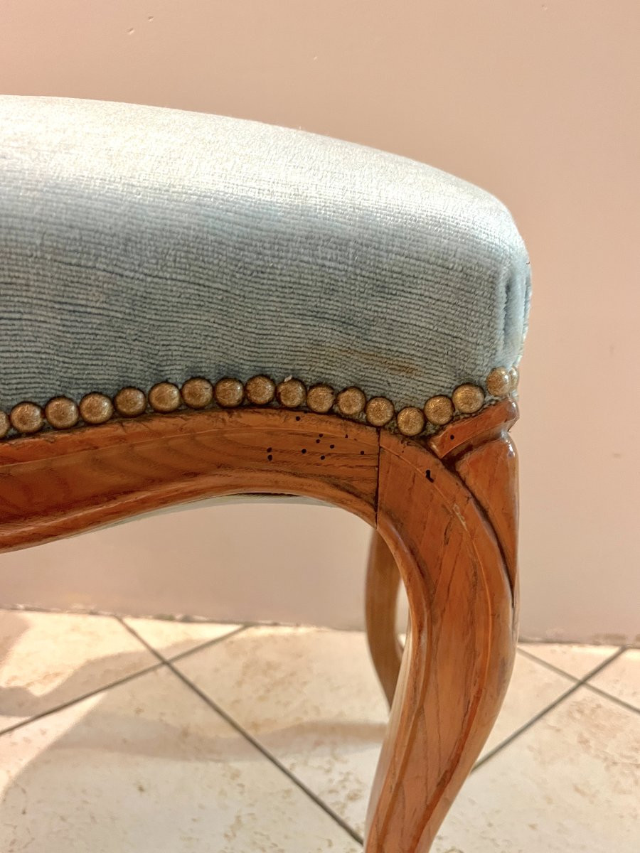 Paire de tabourets de style LXV XIXème-photo-1