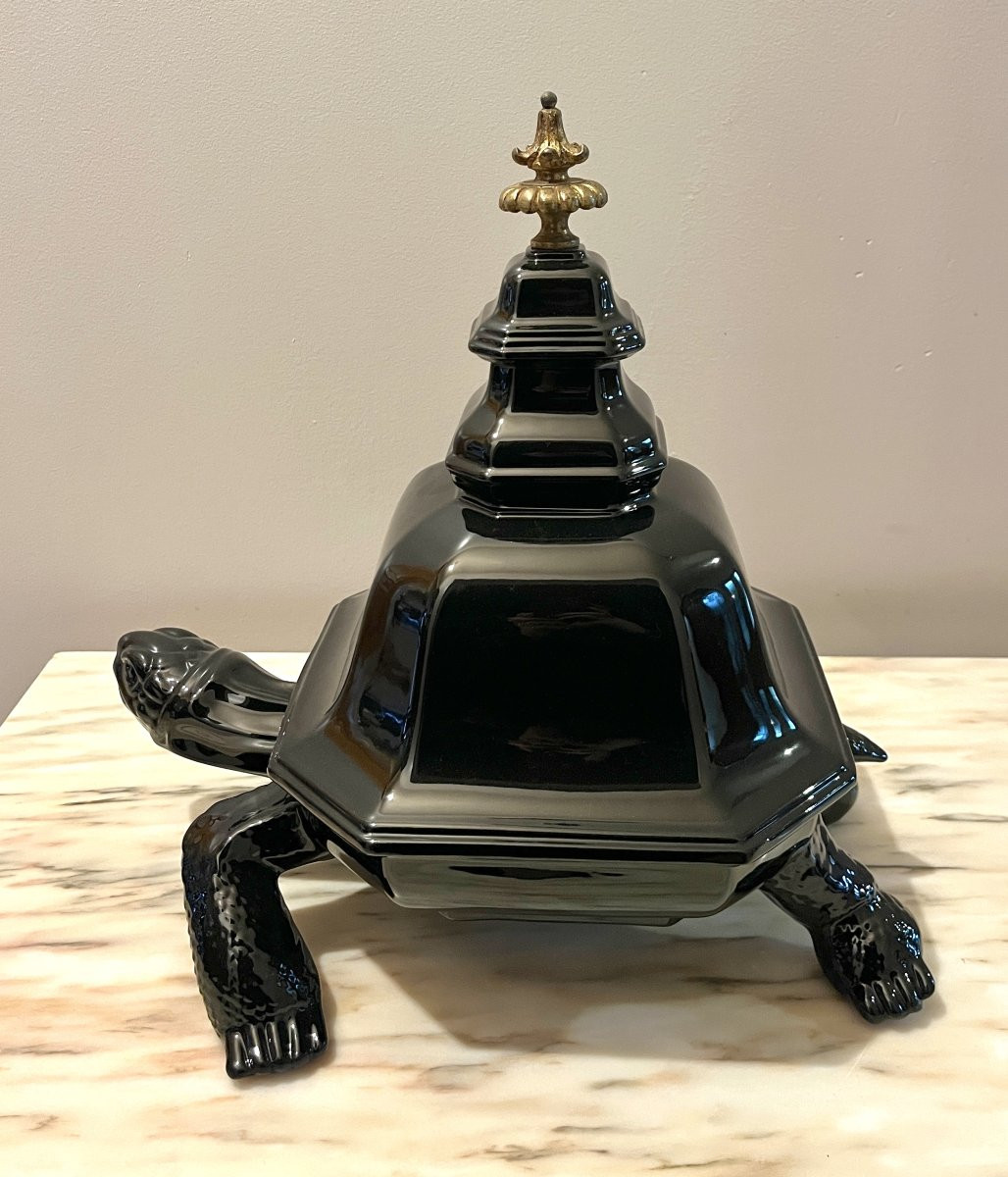 Large Ceramic Turtle Circa 1950-1960-photo-3