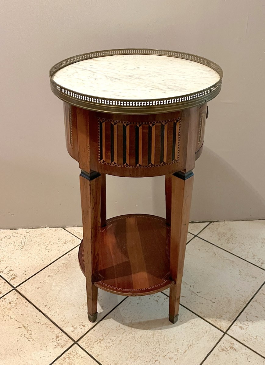 Table de salon marqueterie fin XVIIIème-photo-6