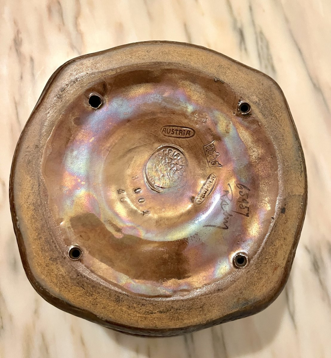 Coupe en céramique Imperial Amphora Art Nouveau-photo-4