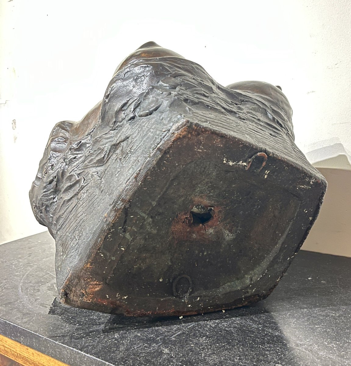 Jef Lambeaux (1852-1908) Electroplated Bust Of A Woman, 19th Century-photo-8