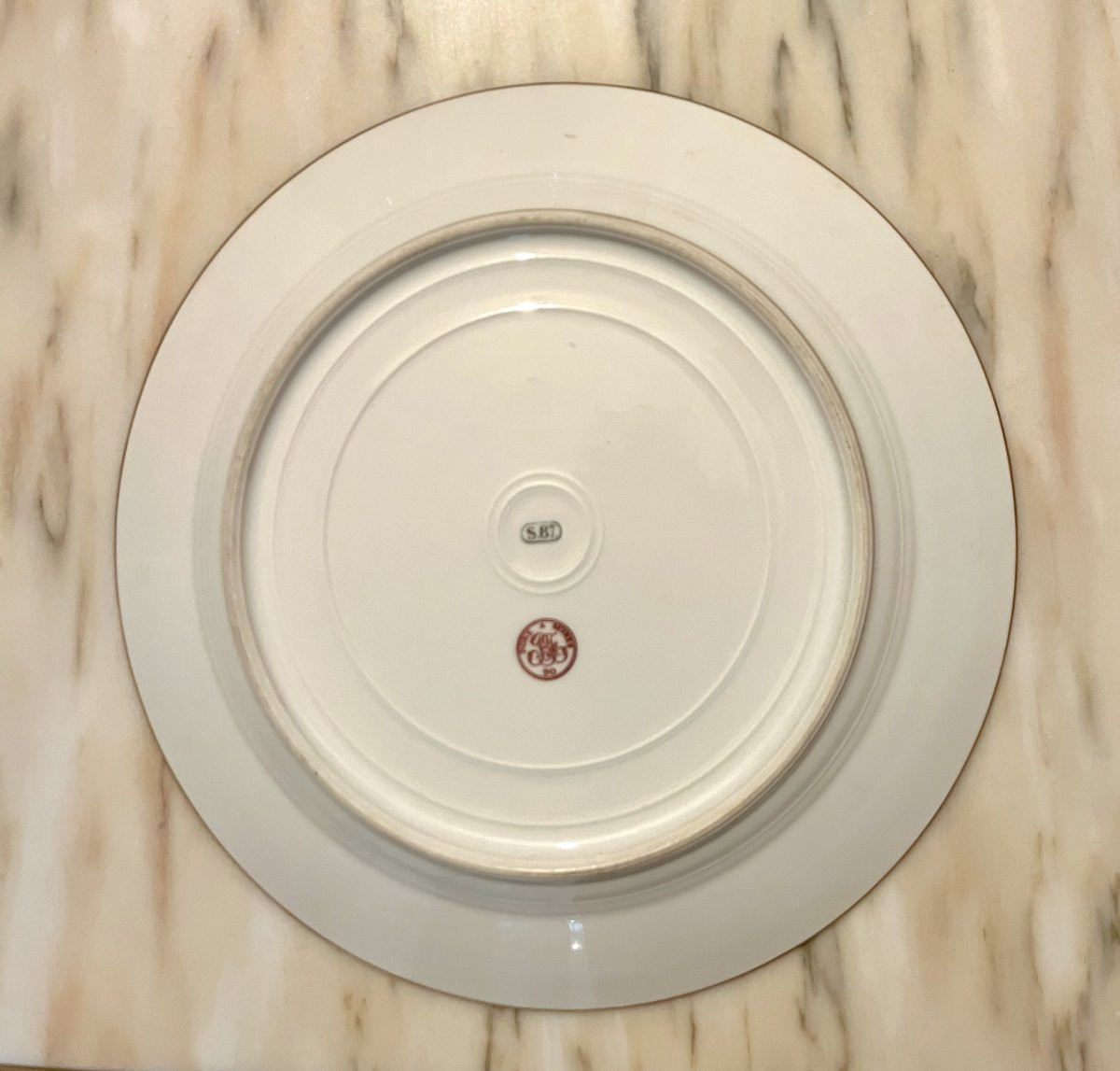 Sèvres Porcelain Plate, Late 19th Century-photo-3