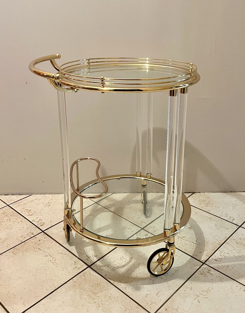 Serving Cart - Bar Trolley From The 1980s-photo-2