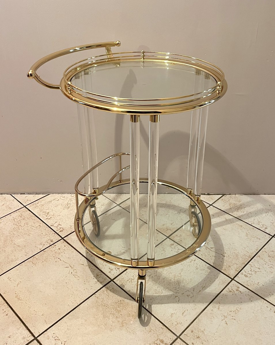 Serving Cart - Bar Trolley From The 1980s-photo-3