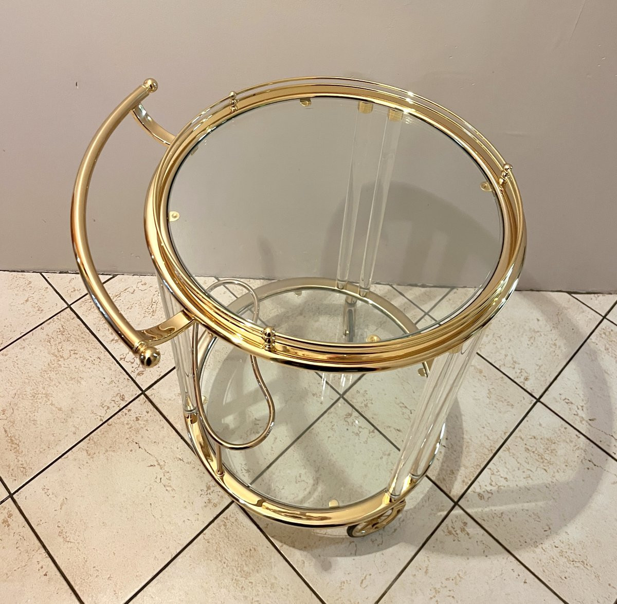 Serving Cart - Bar Trolley From The 1980s-photo-2