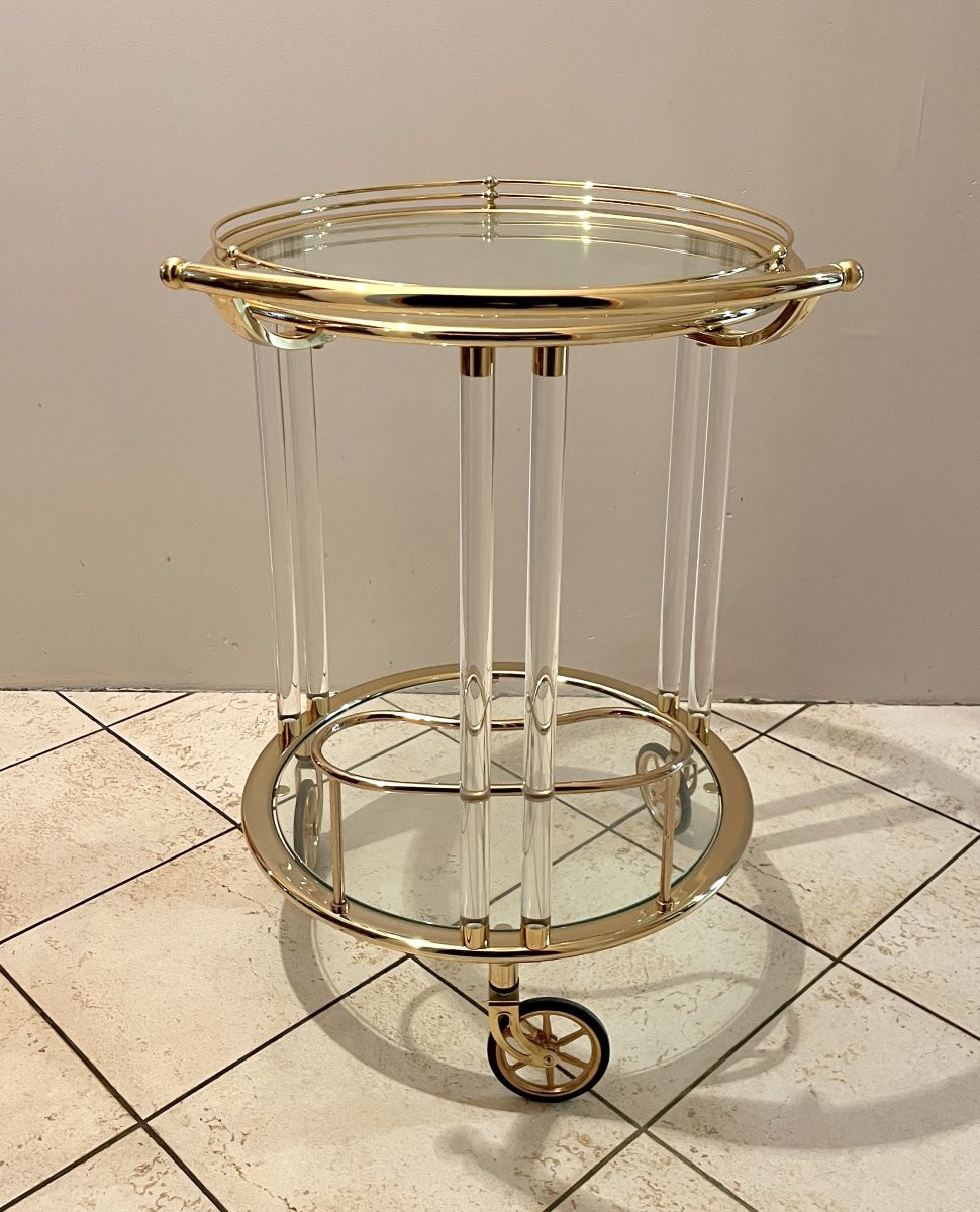 Serving Cart - Bar Trolley From The 1980s-photo-4