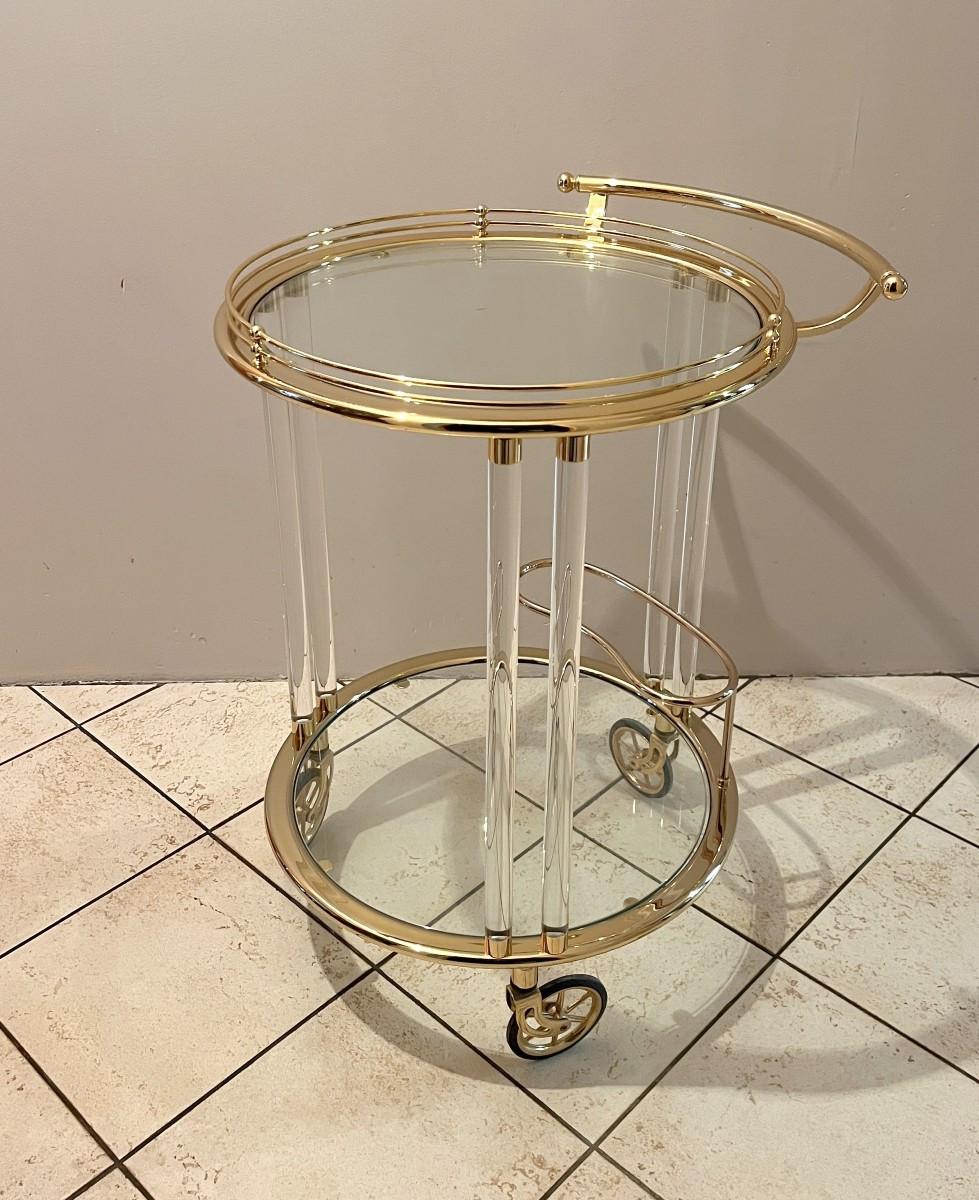 Serving Cart - Bar Trolley From The 1980s