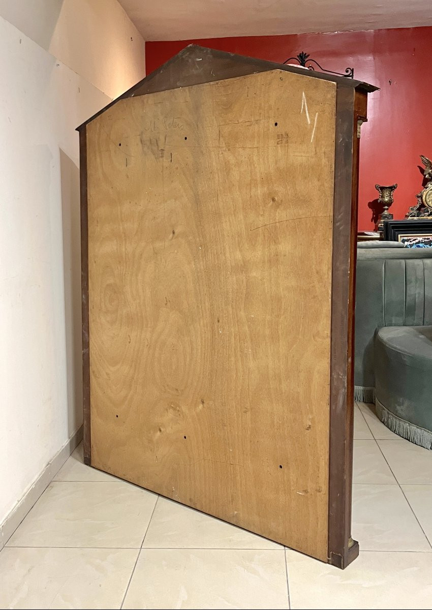 Important miroir à fronton de style Empire-photo-1