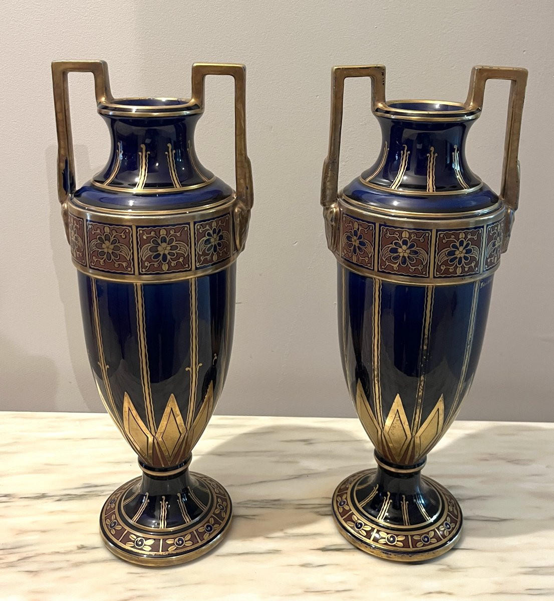 Paire de vases Pinon Heuze Tours-photo-2