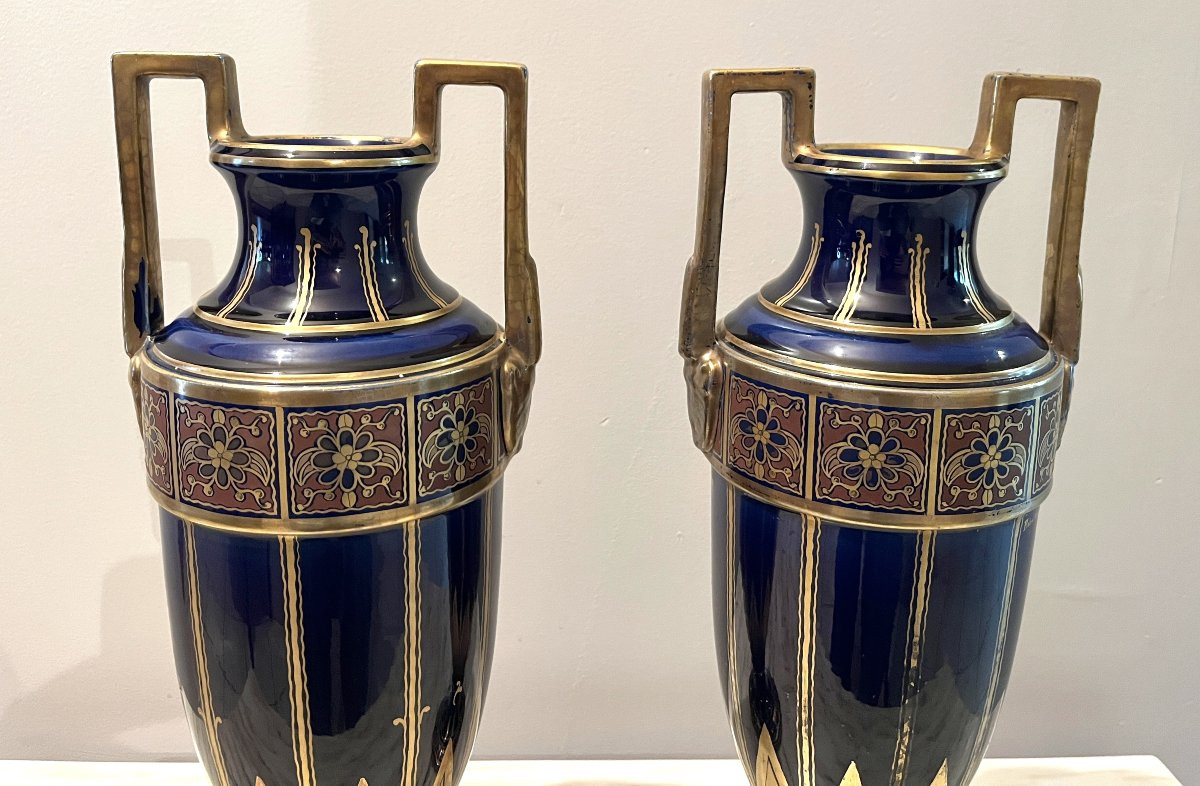 Paire de vases Pinon Heuze Tours-photo-3