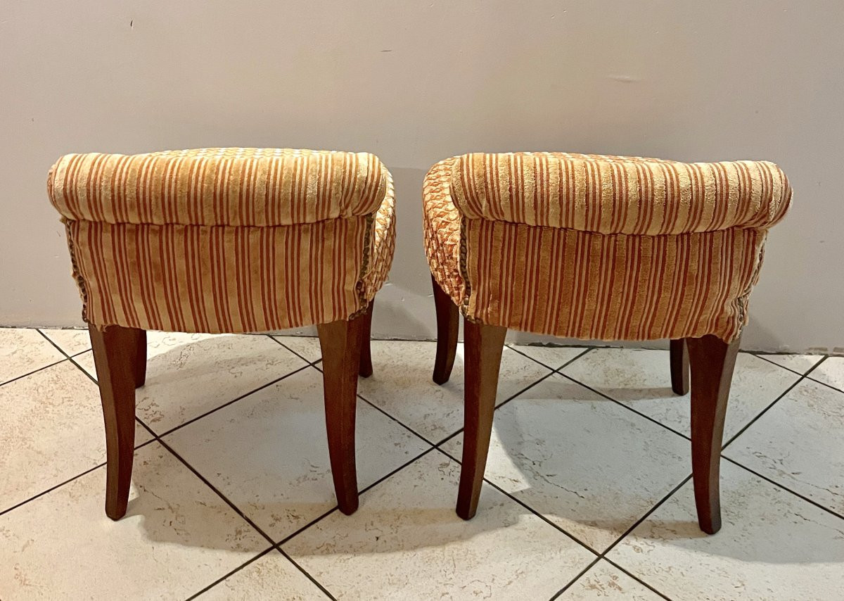 Pair Of Small Armchairs From The 50s-photo-1