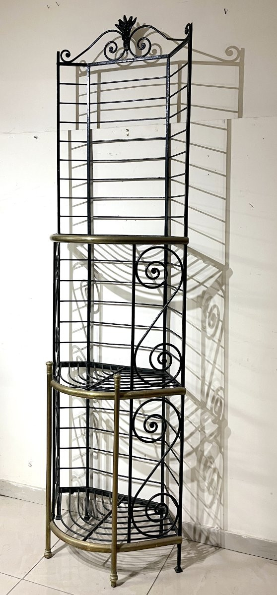 Etagère de boulangerie en fer forgé-photo-2
