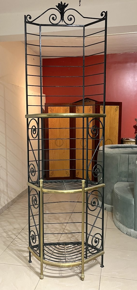 Etagère de boulangerie en fer forgé-photo-3