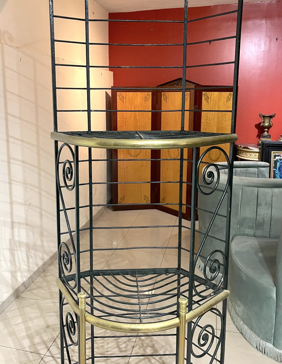 Etagère de boulangerie en fer forgé-photo-5