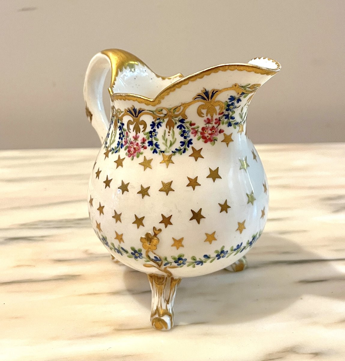 18th Century Sèvres Porcelain Milk Jug-photo-4