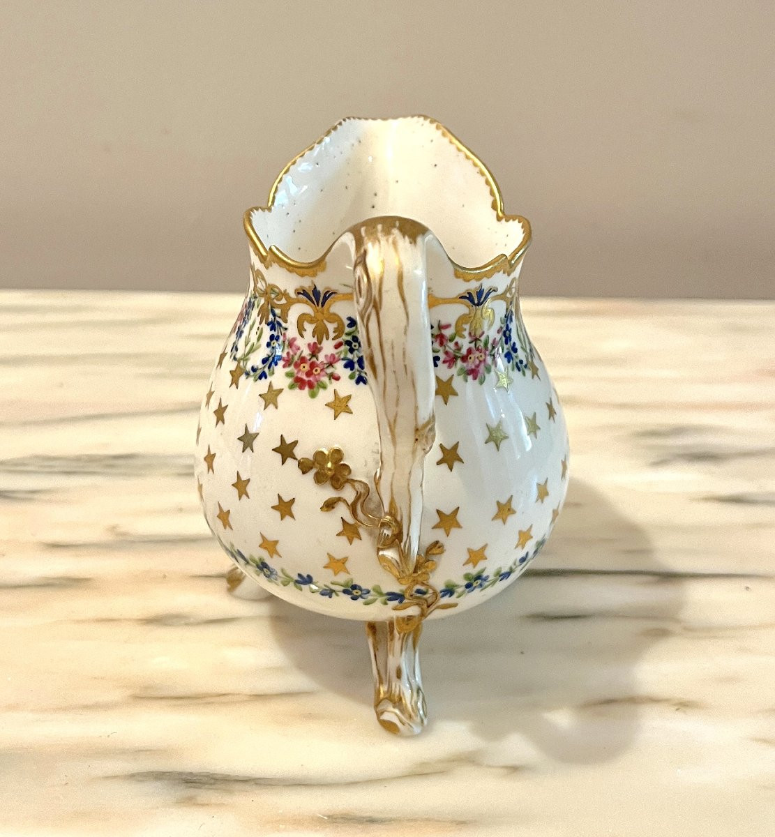18th Century Sèvres Porcelain Milk Jug-photo-2