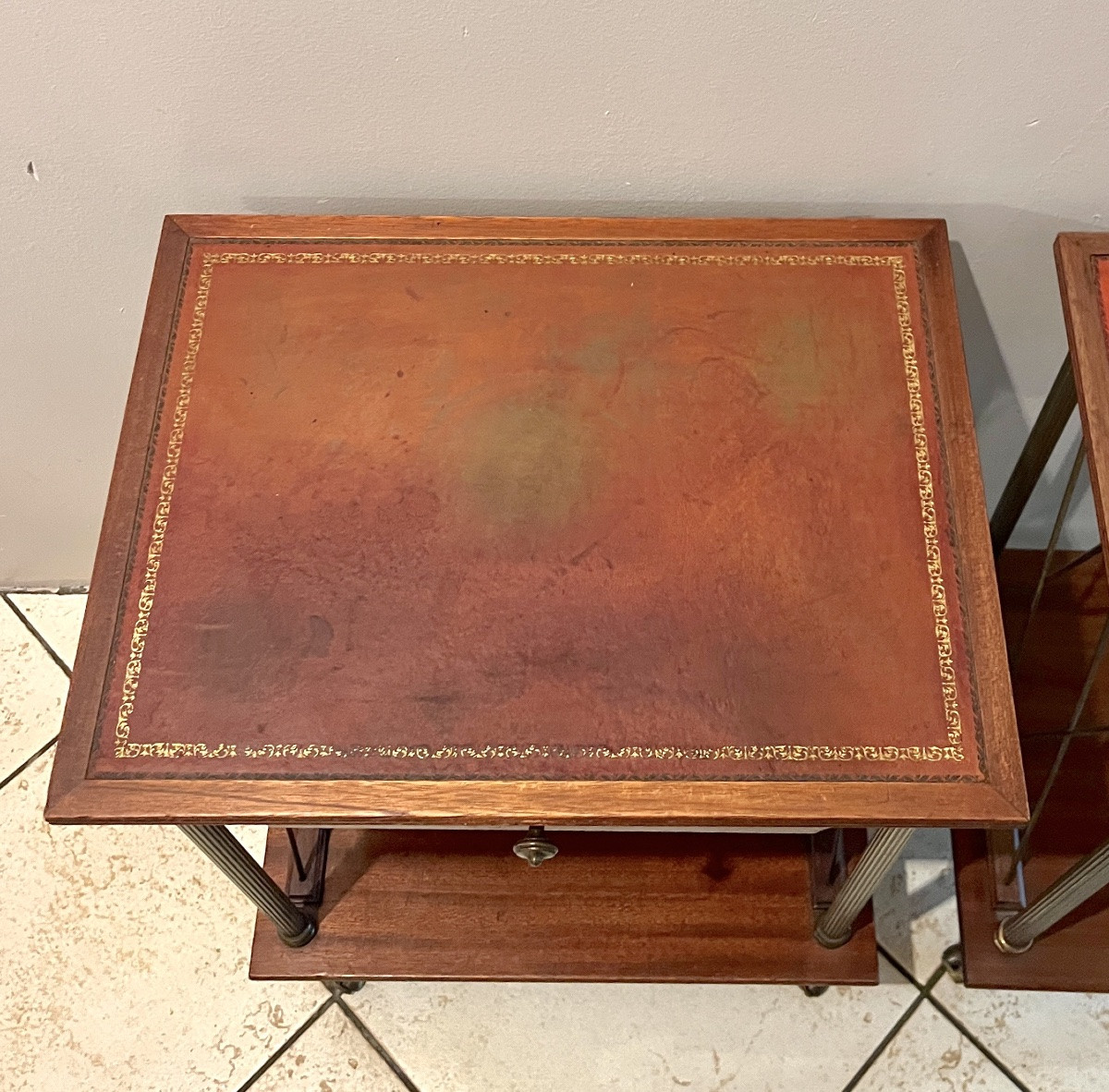 Pair Of Neoclassical Bedside Tables Circa 1960/1970-photo-1