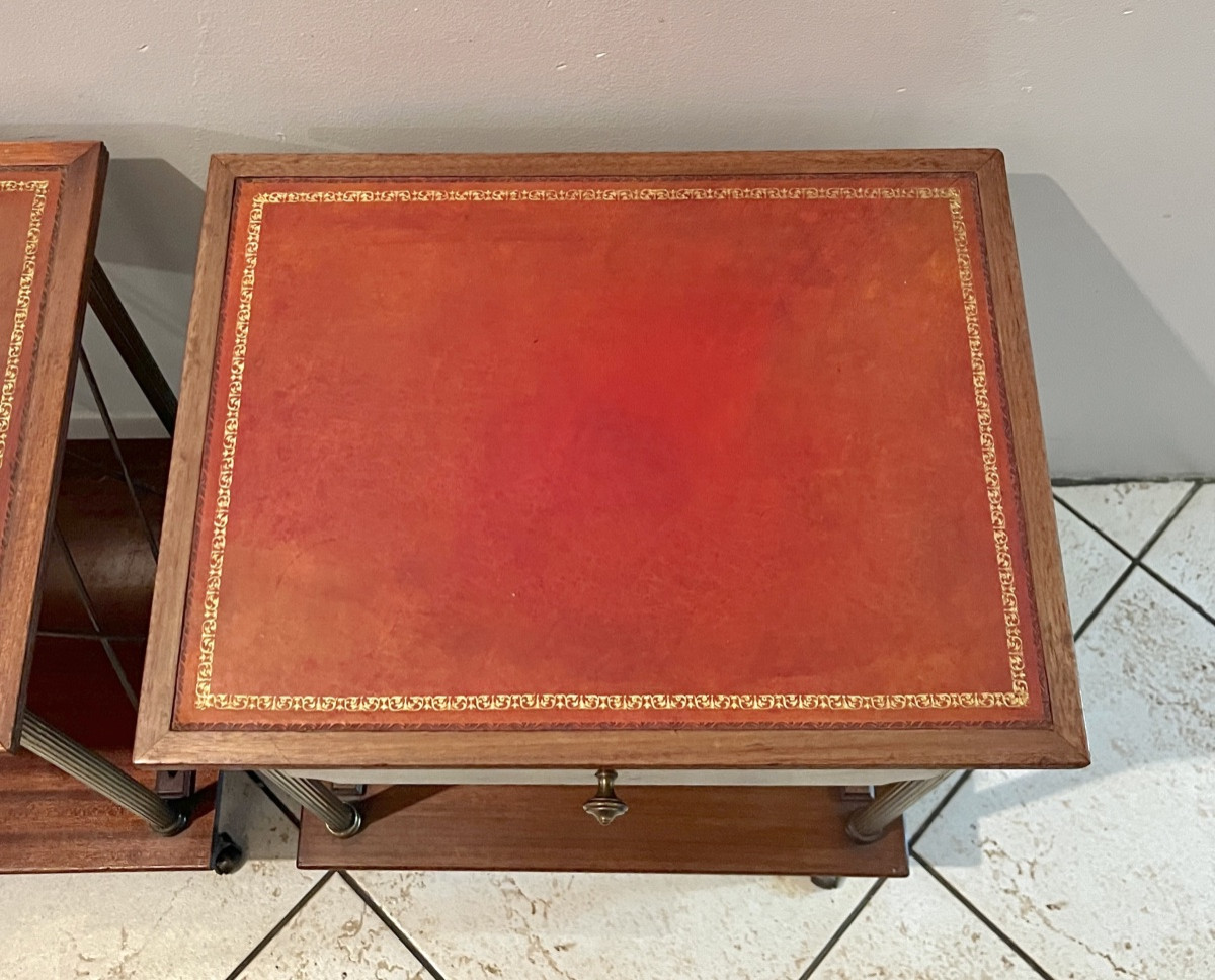 Pair Of Neoclassical Bedside Tables Circa 1960/1970-photo-2