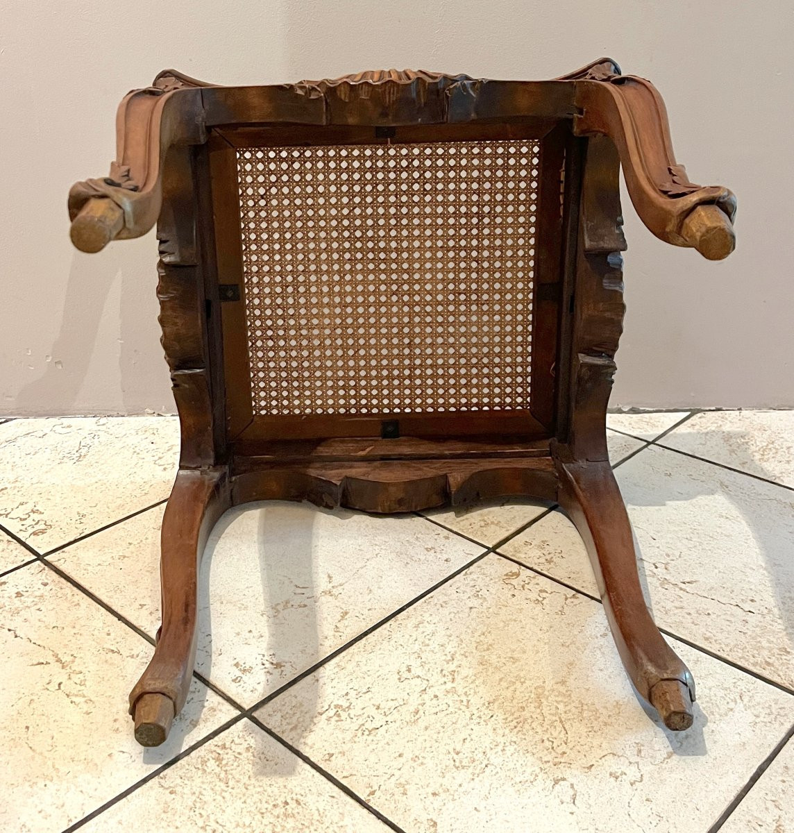 Lxv Style Caned Stool-photo-5