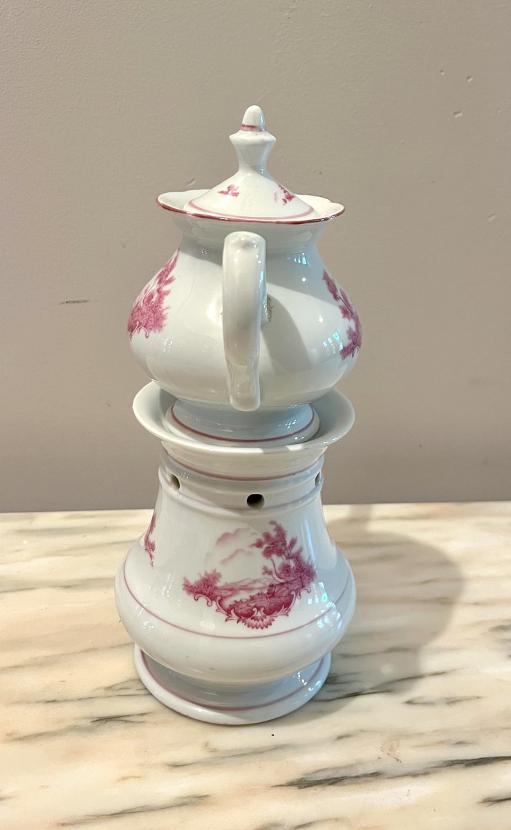 Porcelain Teapot With Landscape Design-photo-3