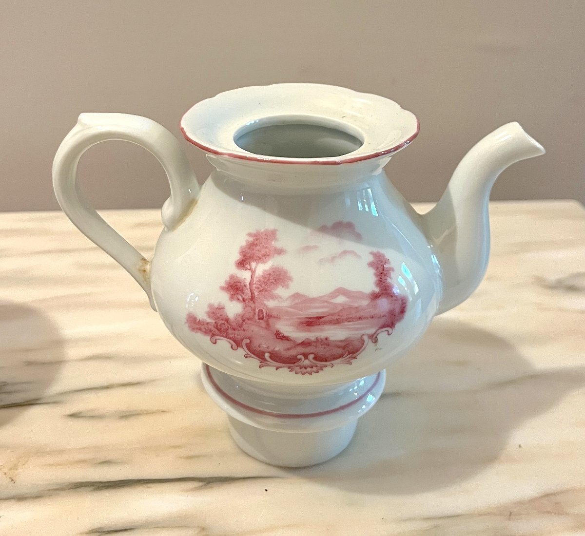 Porcelain Teapot With Landscape Design-photo-4