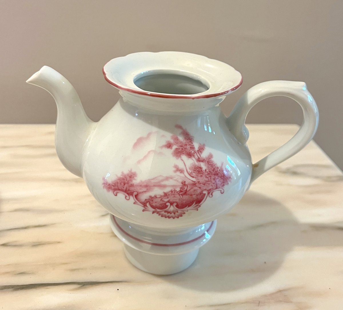 Porcelain Teapot With Landscape Design-photo-5