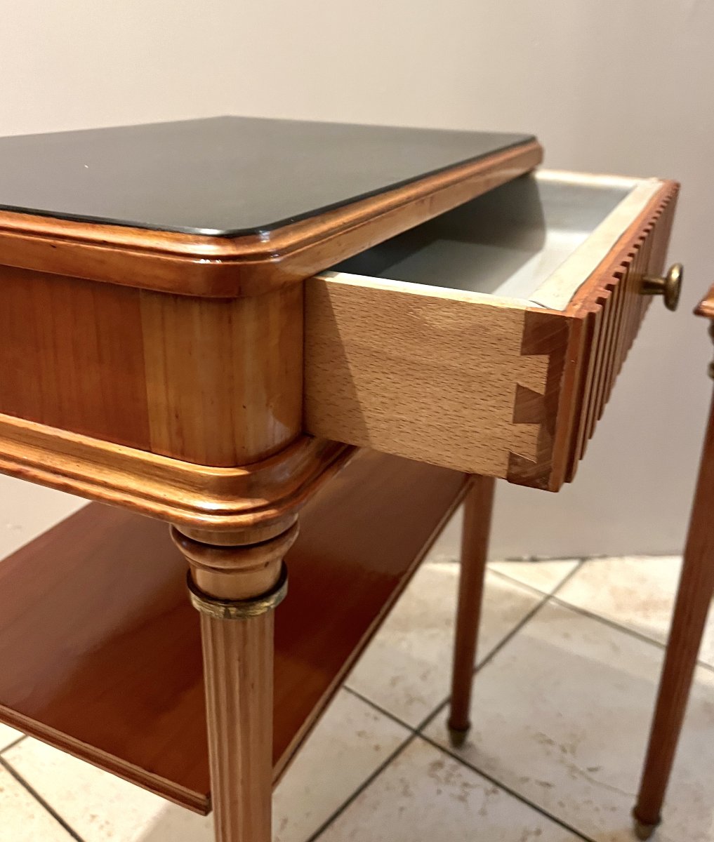 Pair Of Lxvi Style Bedside Tables Circa 1940-photo-2