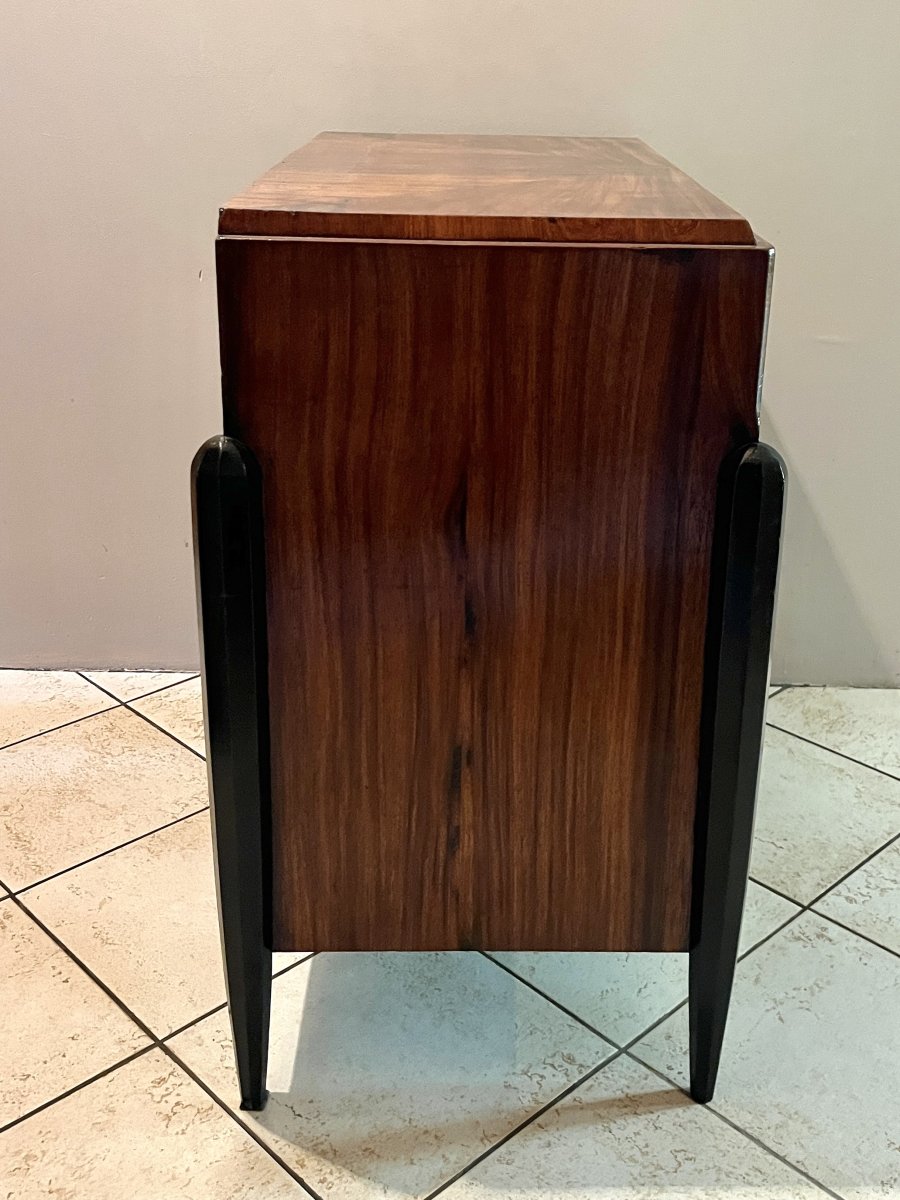 Petite commode Art Deco 4 tiroirs vers 1920-30-photo-4