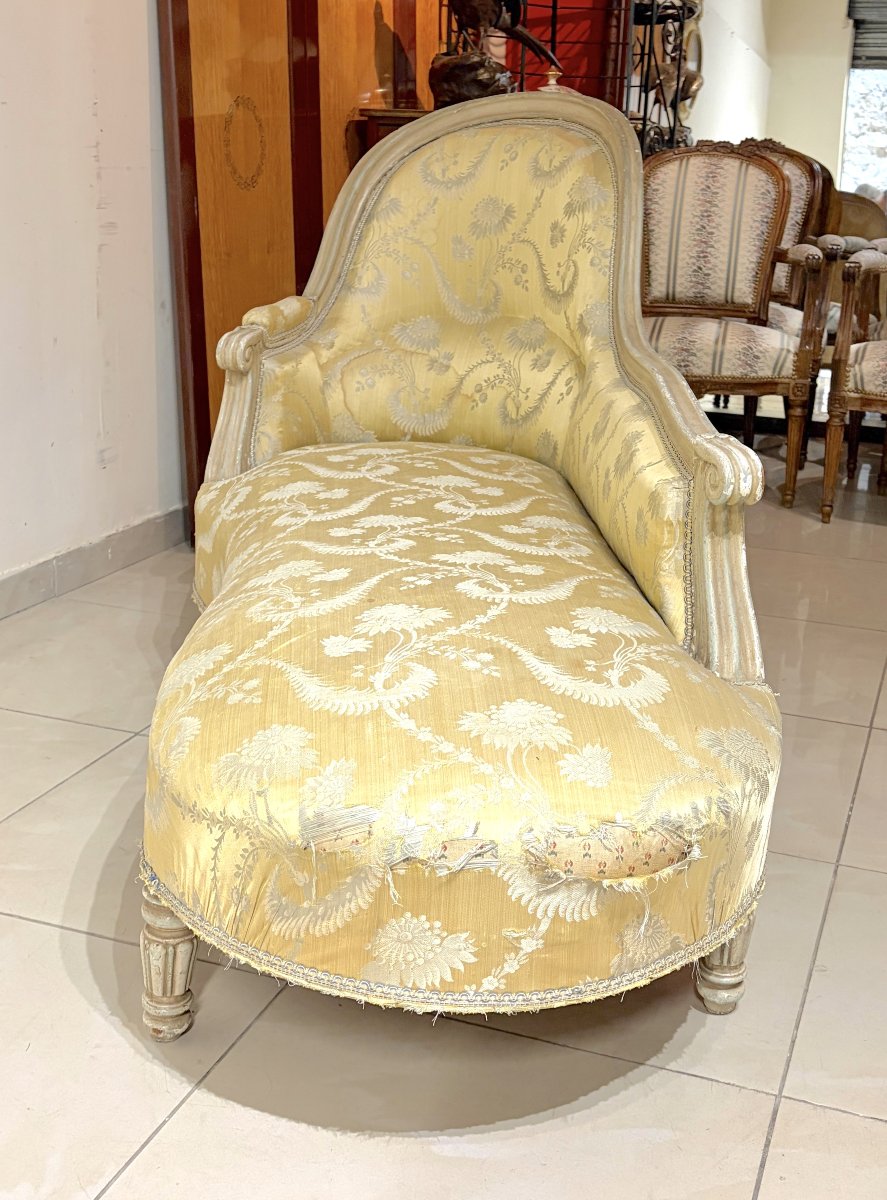 Méridienne de style LXVI XIXème-photo-4