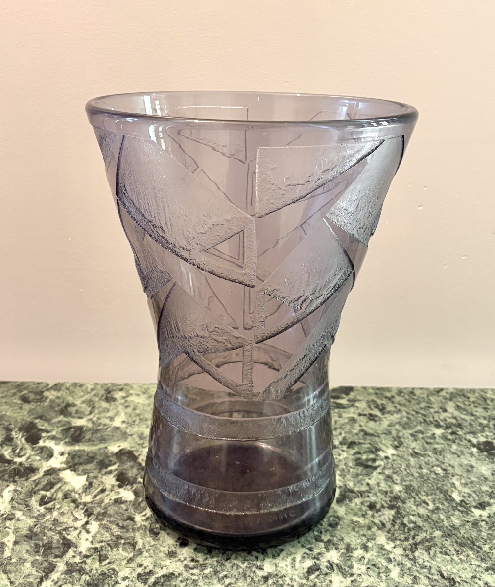Daum Nancy: Important Art Deco Vase-photo-1
