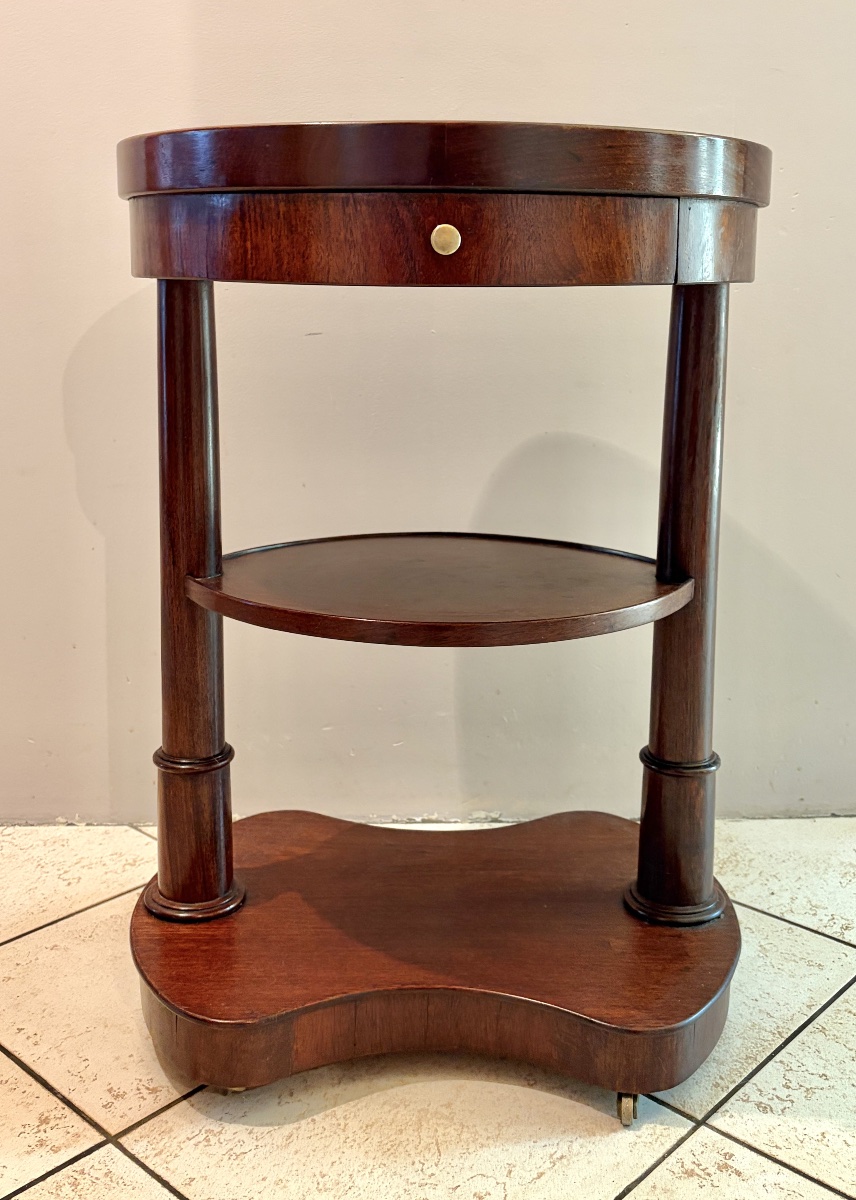 19th-century Empire-style Side Table-photo-2