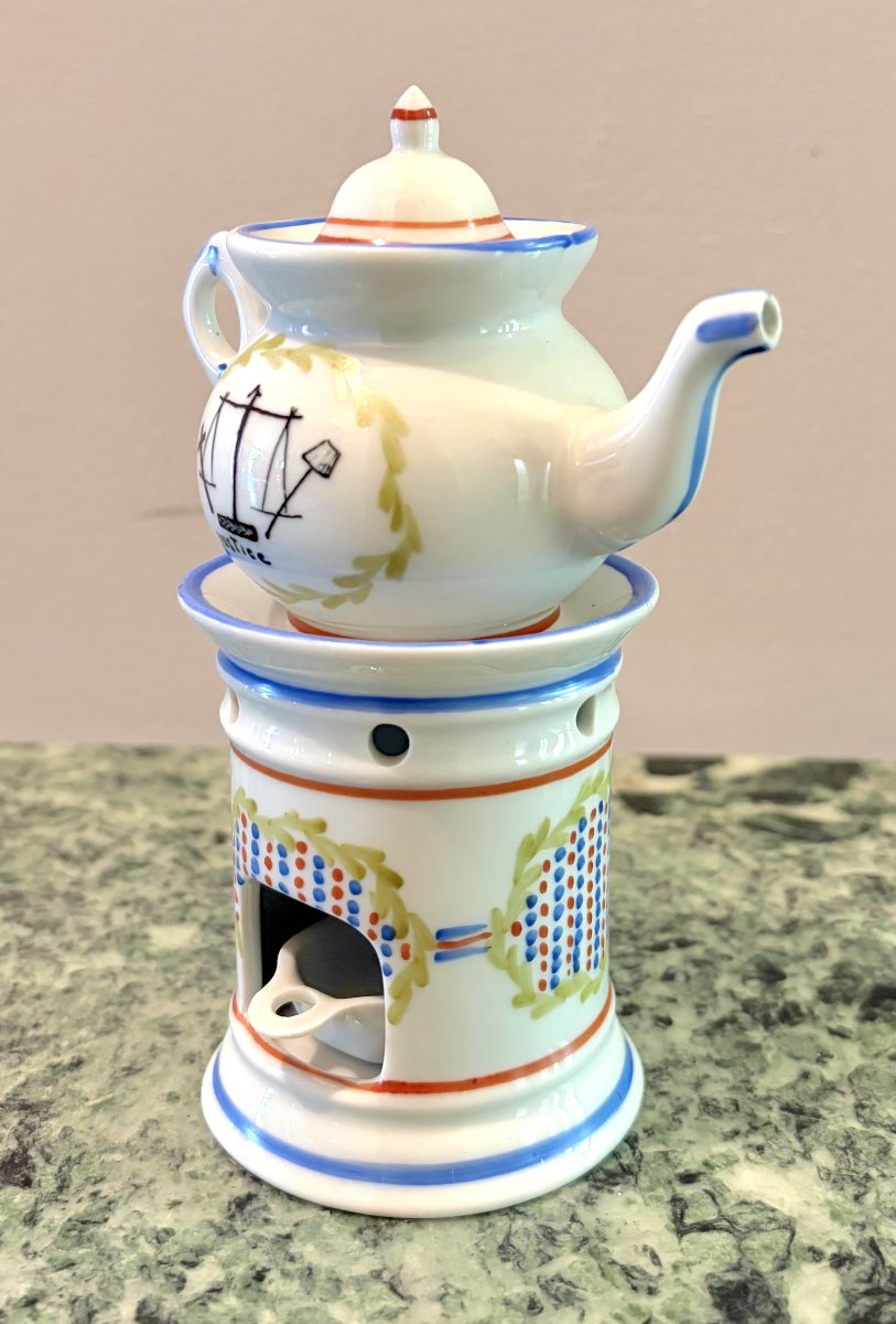 "la Nation" And "la Justice" Mini Porcelain Teapots-photo-2