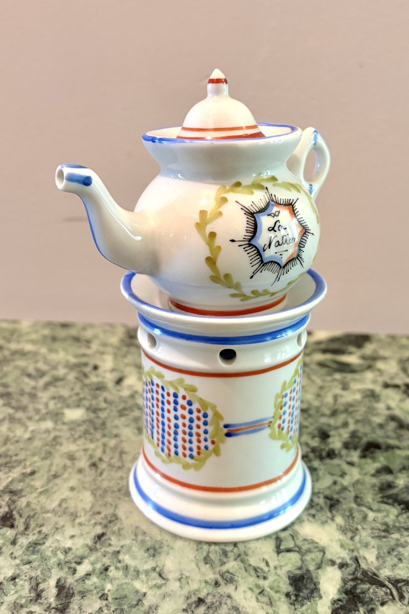 "la Nation" And "la Justice" Mini Porcelain Teapots-photo-4
