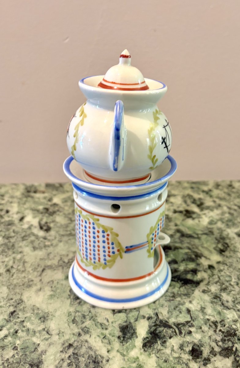 "la Nation" And "la Justice" Mini Porcelain Teapots-photo-2