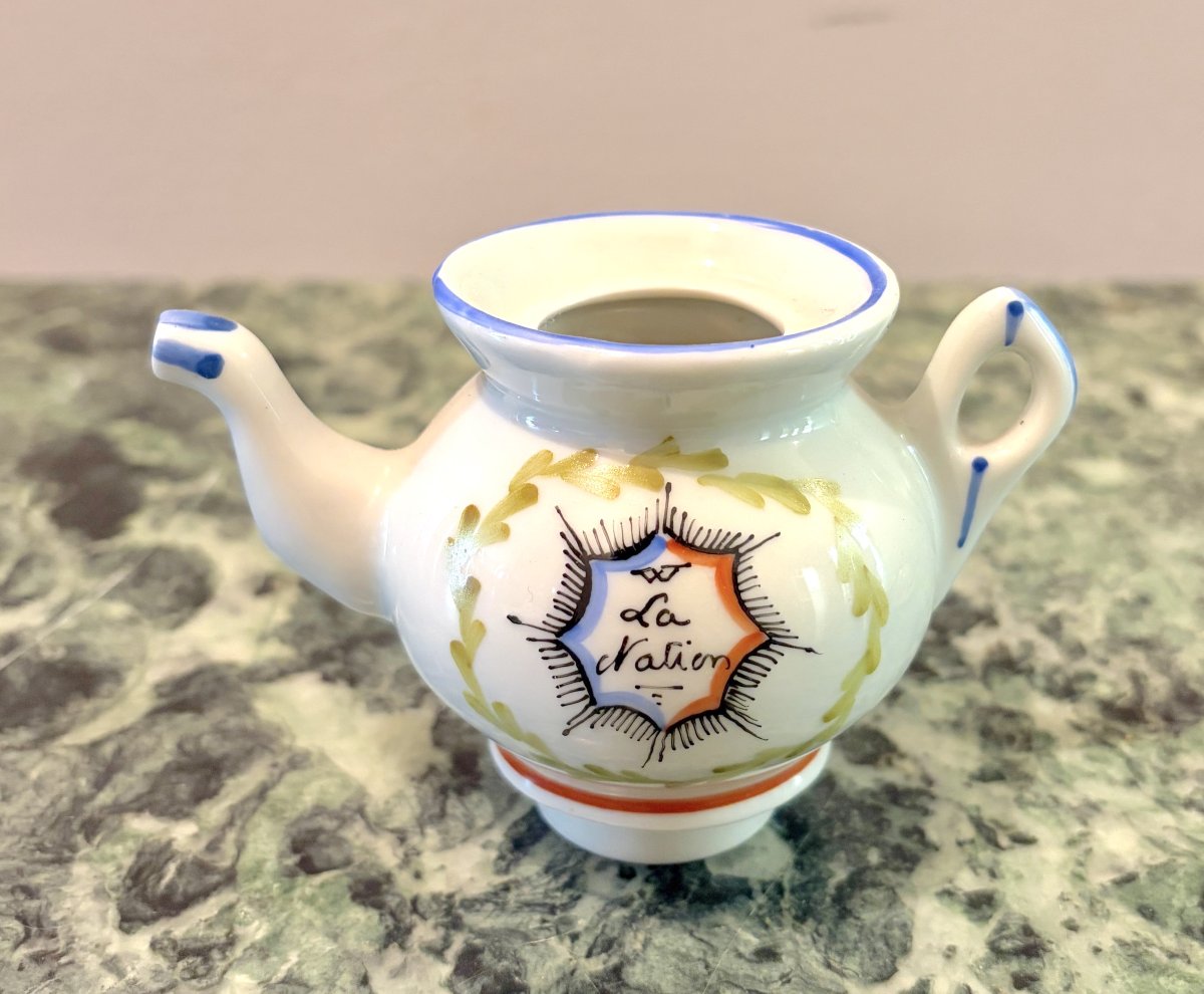 "la Nation" And "la Justice" Mini Porcelain Teapots-photo-5
