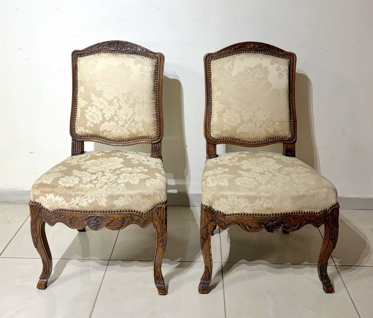 Paire de chaises époque LXV - Régence-photo-2