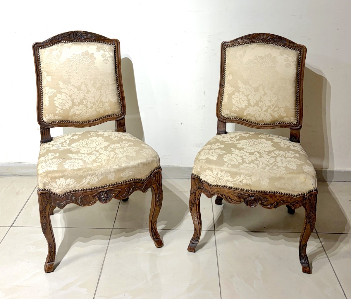 Paire de chaises époque LXV - Régence
