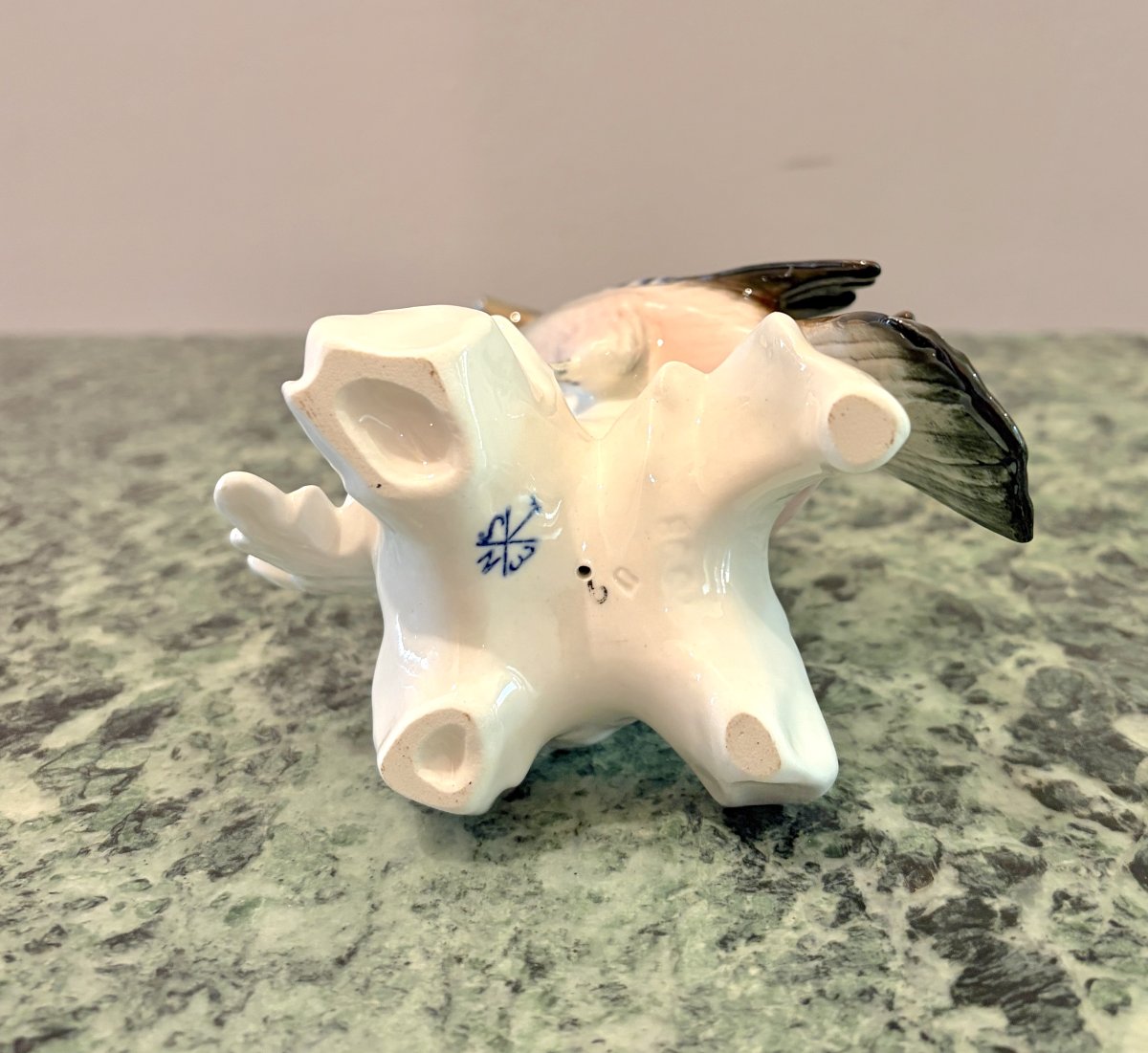 Karl Ens: Polychrome Porcelain Magpie-photo-5